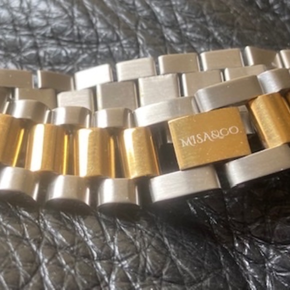 Misa & Co. Classic Stainless Steel Bracelet  / Silver and Gold - Unisex - Picture 5 of 5